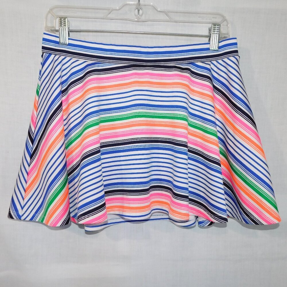 Justice  Multicolor Striped Casual Athletic Skort Youth Girls 18 / XL